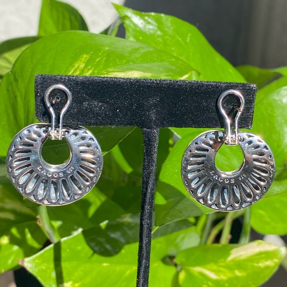 Vintage LAGOS 925/14KT post Chi Chi round fluted earrings✨ - Picture 5 of 16
